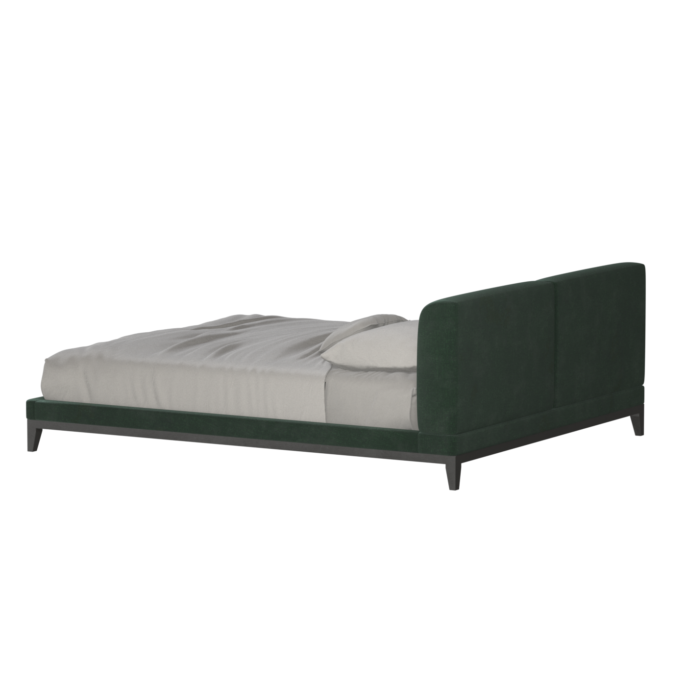 Infinity Upholstered Double Bed with Elegant Headboard