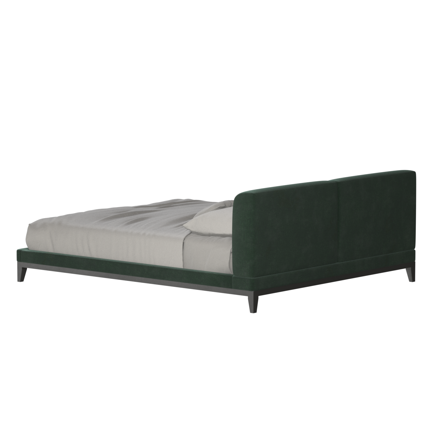 Infinity Upholstered Double Bed with Elegant Headboard