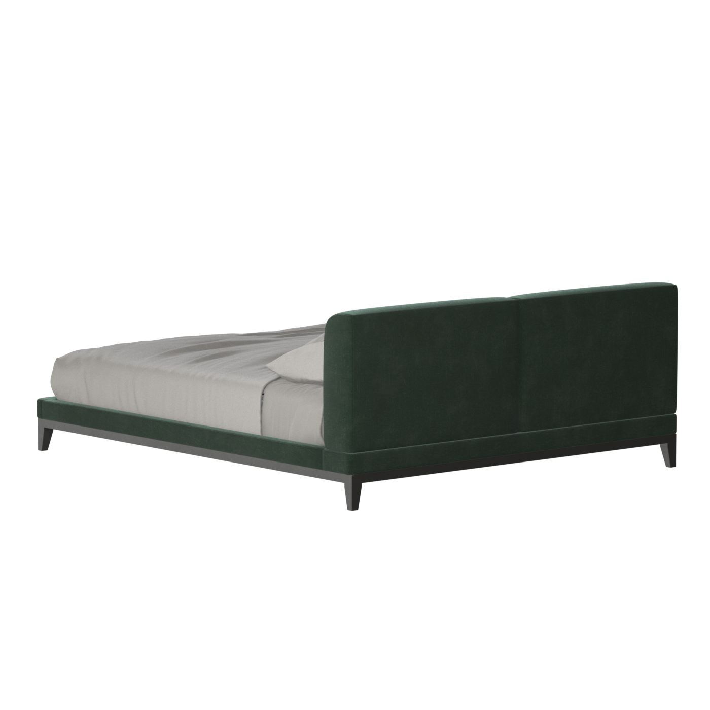 Infinity Upholstered Double Bed with Elegant Headboard