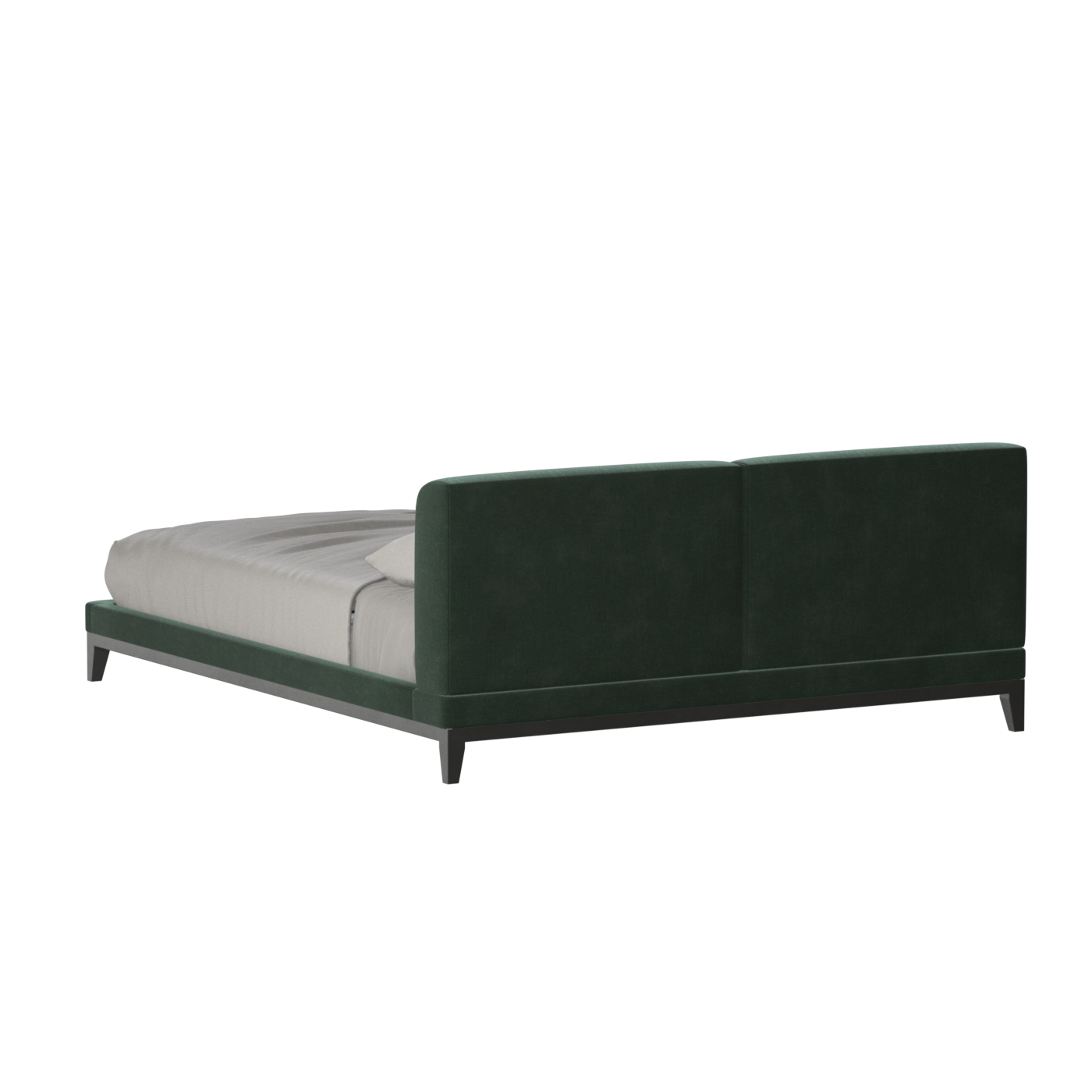 Infinity Upholstered Double Bed with Elegant Headboard