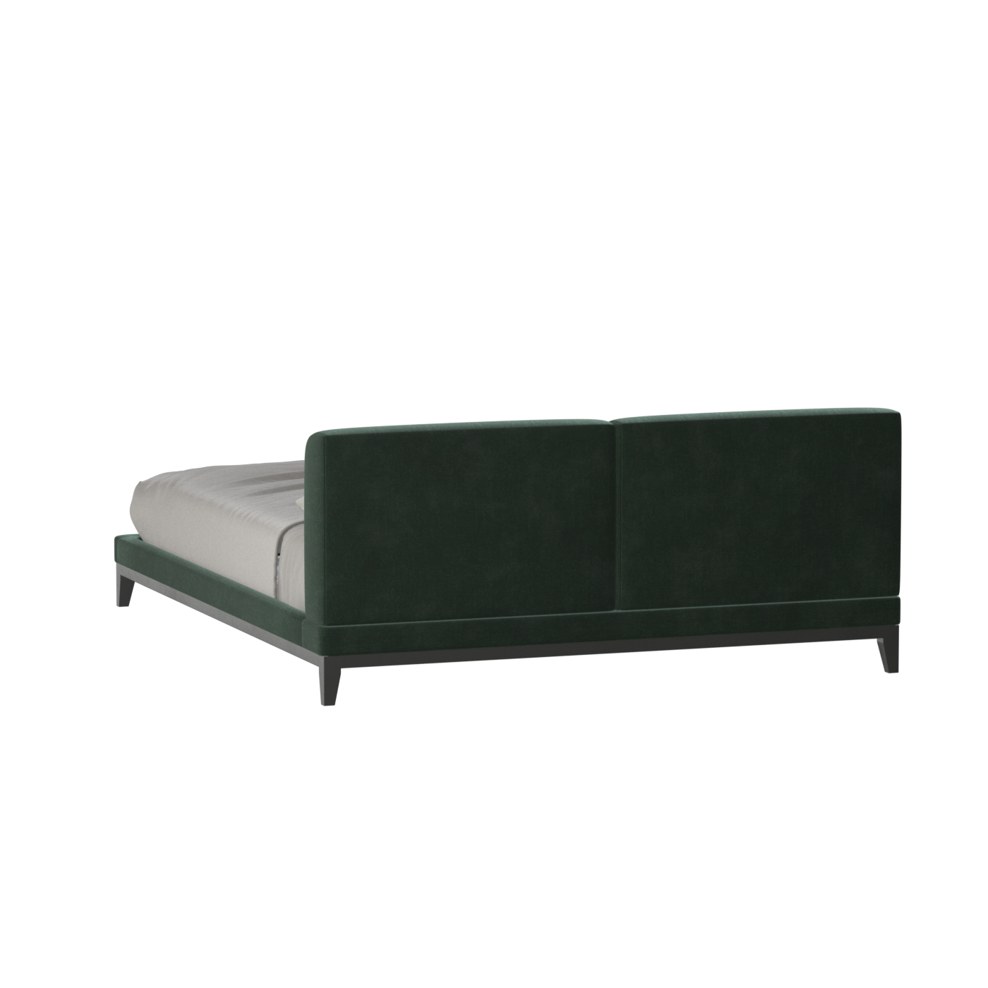 Infinity Upholstered Double Bed with Elegant Headboard