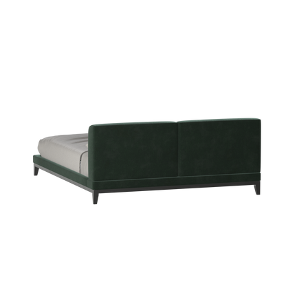 Infinity Upholstered Double Bed with Elegant Headboard