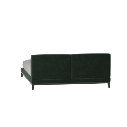 Infinity Upholstered Double Bed with Elegant Headboard