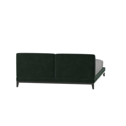 Infinity Upholstered Double Bed with Elegant Headboard