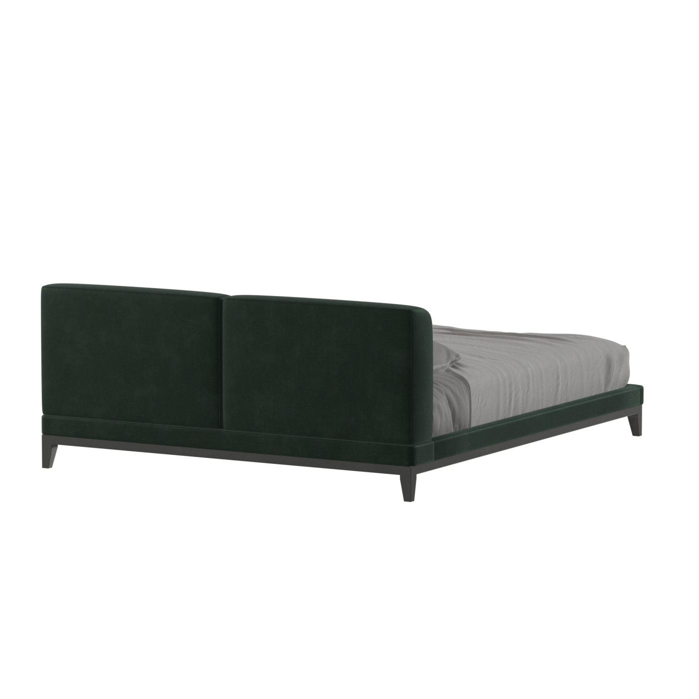 Infinity Upholstered Double Bed with Elegant Headboard
