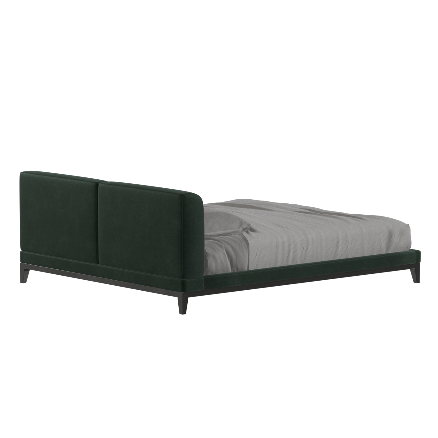 Infinity Upholstered Double Bed with Elegant Headboard
