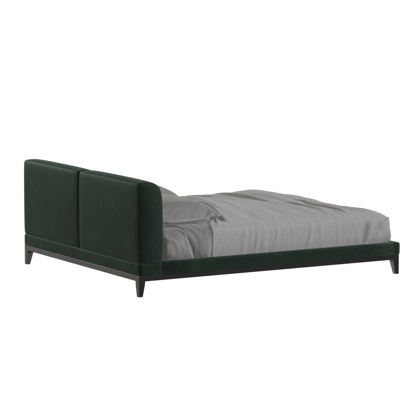 Infinity Upholstered Double Bed with Elegant Headboard