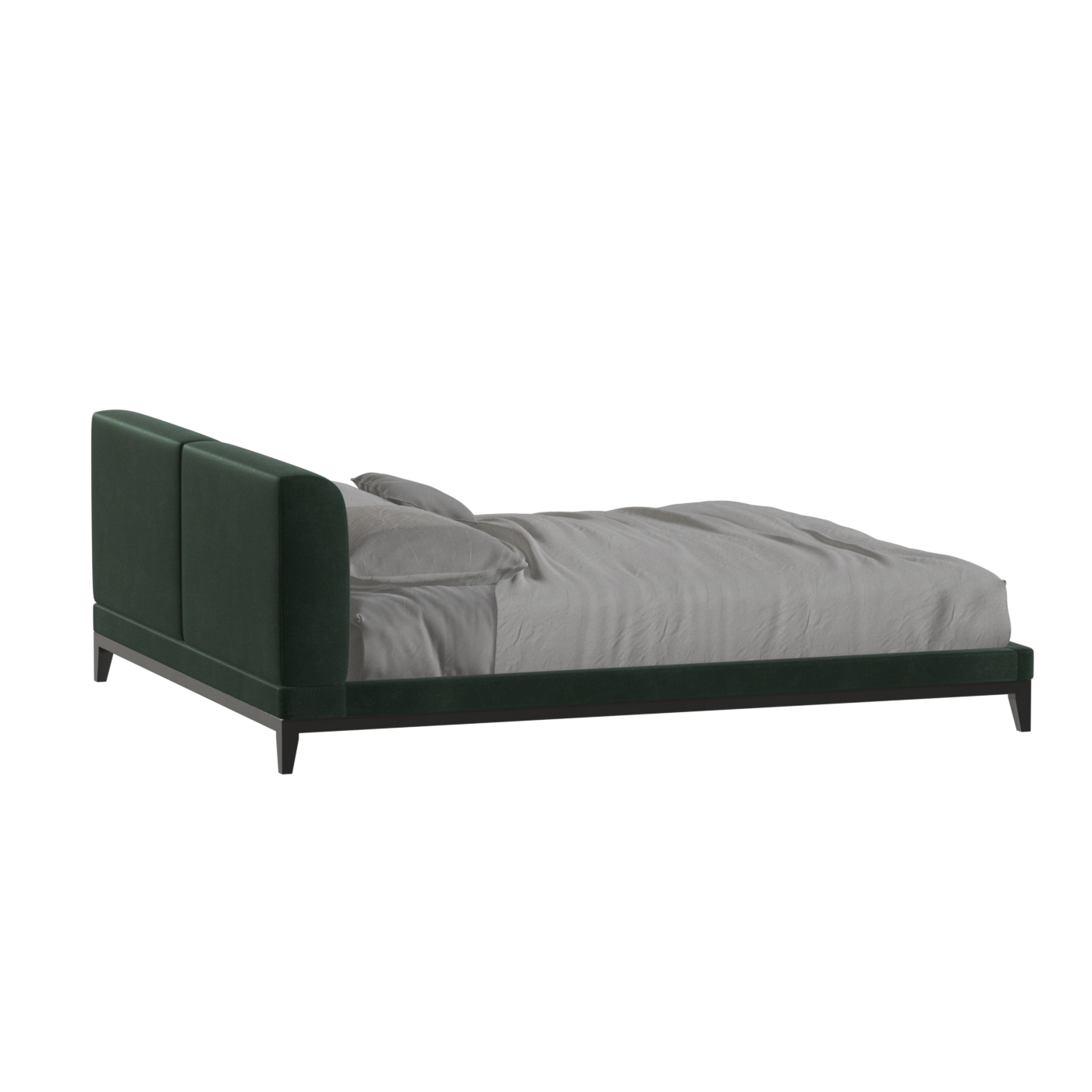 Infinity Upholstered Double Bed with Elegant Headboard