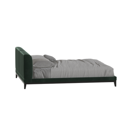 Infinity Upholstered Double Bed with Elegant Headboard
