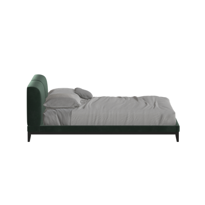 Infinity Upholstered Double Bed with Elegant Headboard