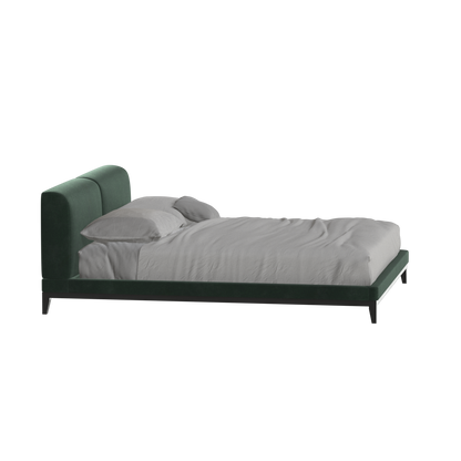 Infinity Upholstered Double Bed with Elegant Headboard