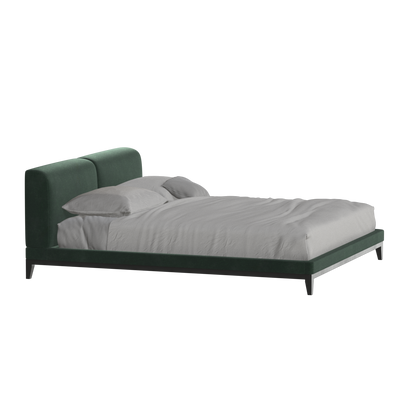 Infinity Upholstered Double Bed with Elegant Headboard