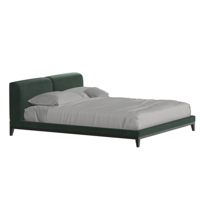 Infinity Upholstered Double Bed with Elegant Headboard