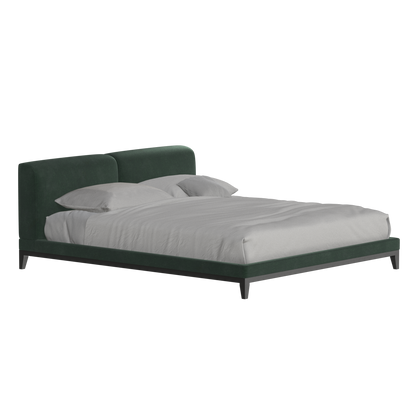 Infinity Upholstered Double Bed with Elegant Headboard