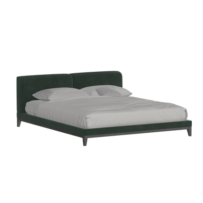 Infinity Upholstered Double Bed with Elegant Headboard