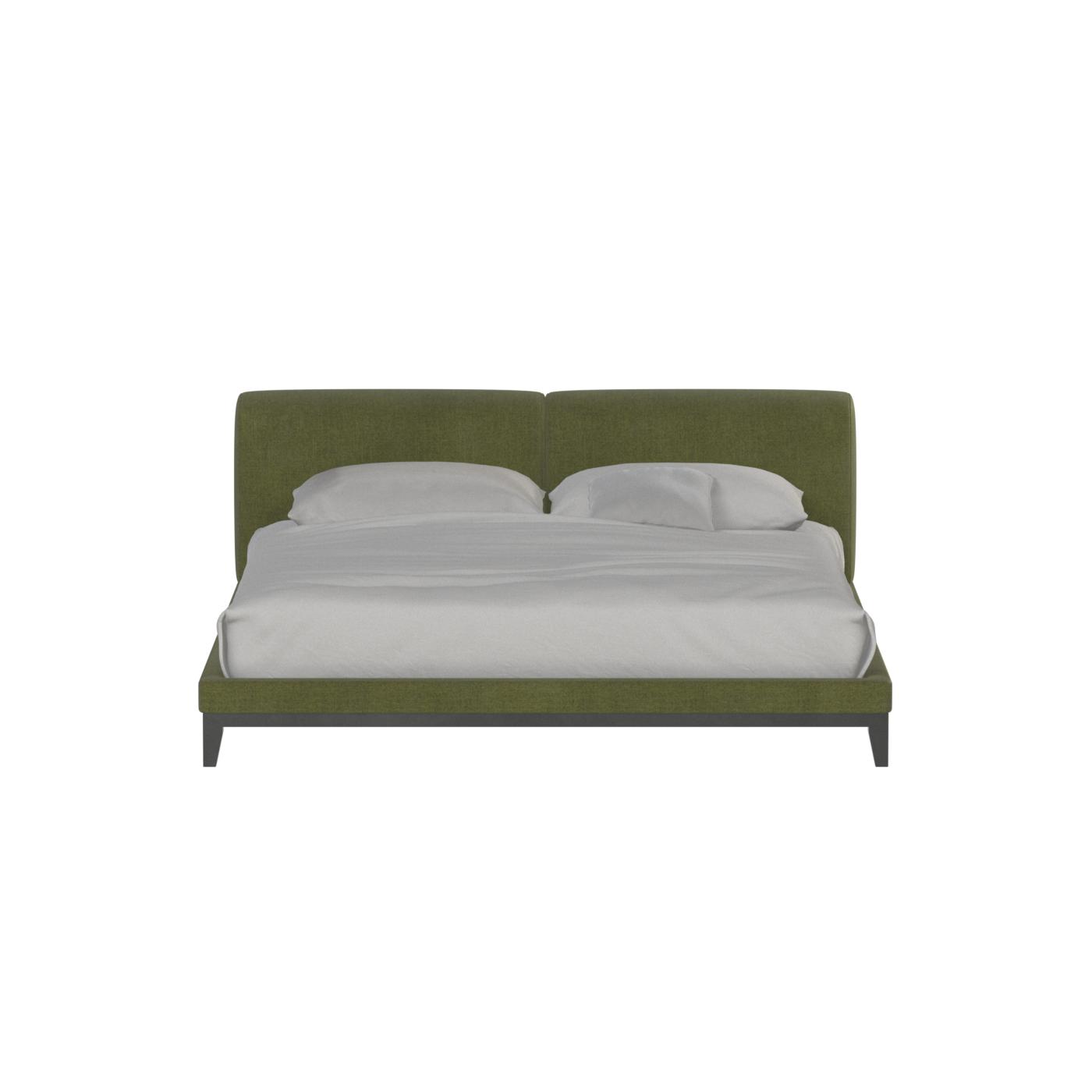Infinity Upholstered Double Bed with Elegant Headboard