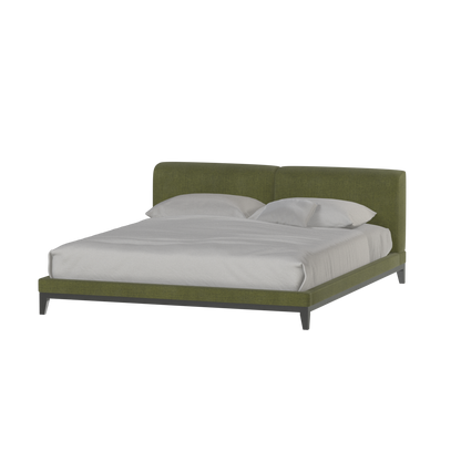 Infinity Upholstered Double Bed with Elegant Headboard