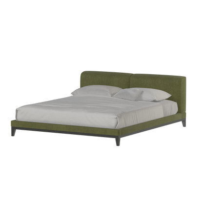 Infinity Upholstered Double Bed with Elegant Headboard