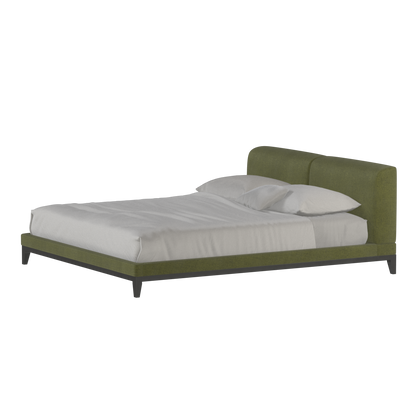 Infinity Upholstered Double Bed with Elegant Headboard