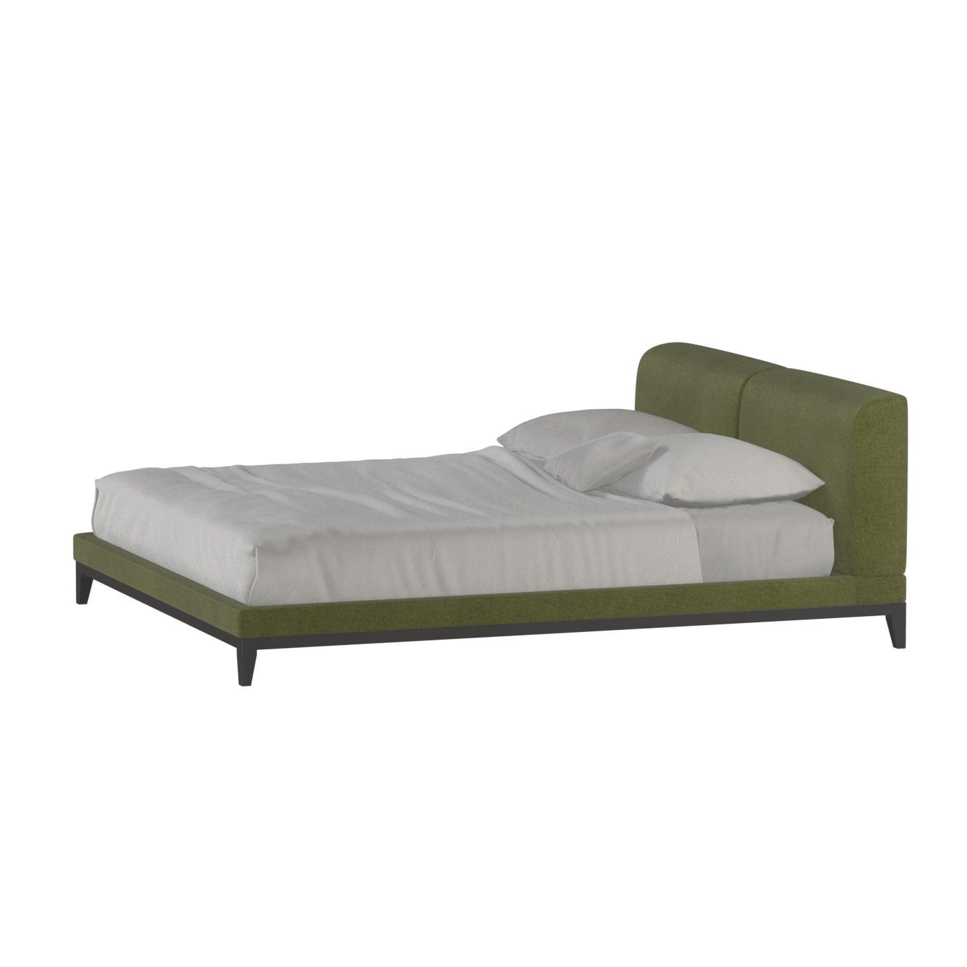 Infinity Upholstered Double Bed with Elegant Headboard