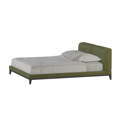 Infinity Upholstered Double Bed with Elegant Headboard