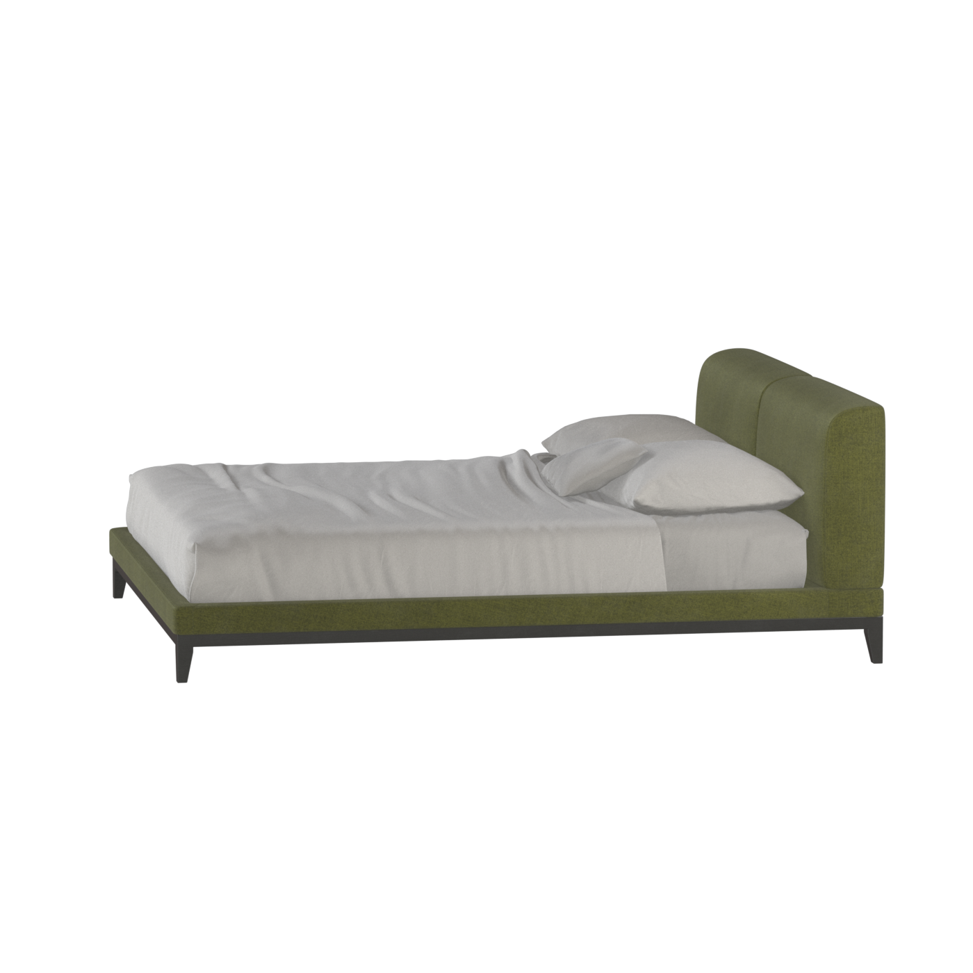 Infinity Upholstered Double Bed with Elegant Headboard