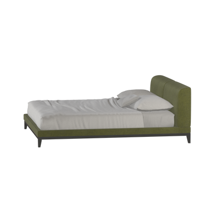 Infinity Upholstered Double Bed with Elegant Headboard