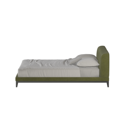 Infinity Upholstered Double Bed with Elegant Headboard