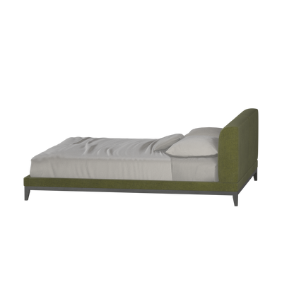 Infinity Upholstered Double Bed with Elegant Headboard