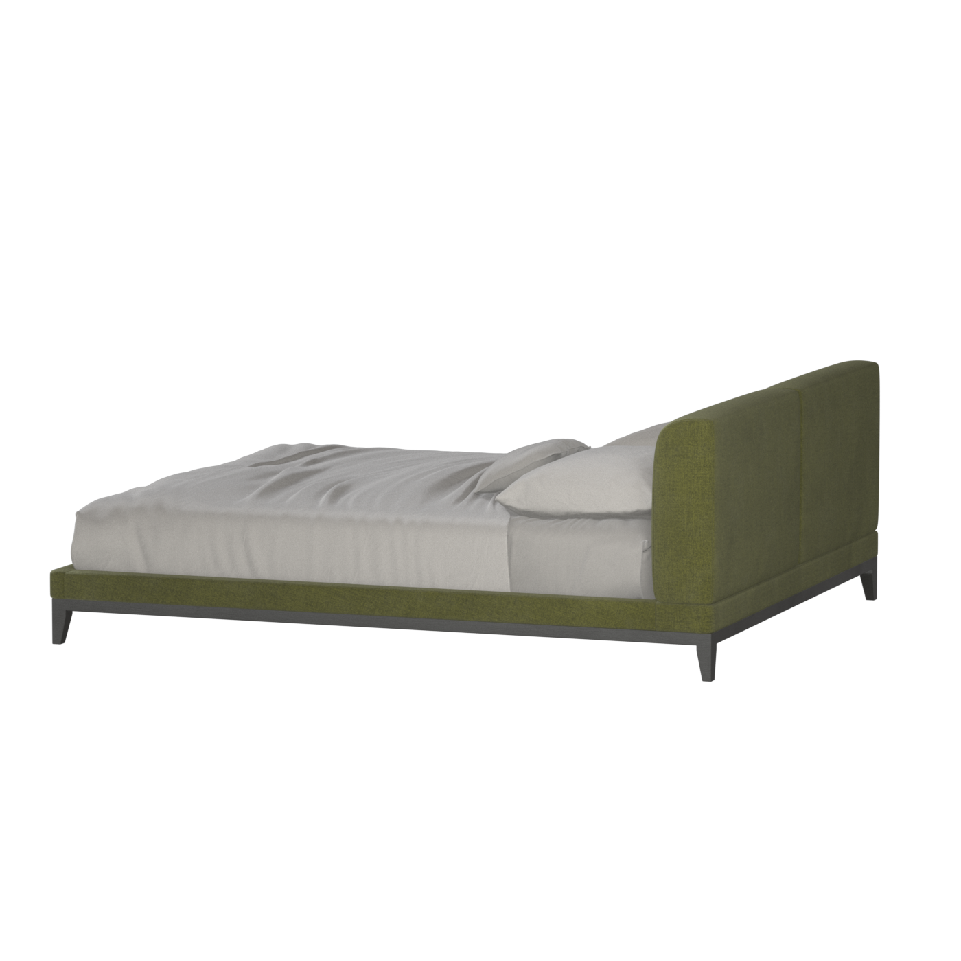 Infinity Upholstered Double Bed with Elegant Headboard