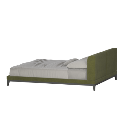 Infinity Upholstered Double Bed with Elegant Headboard