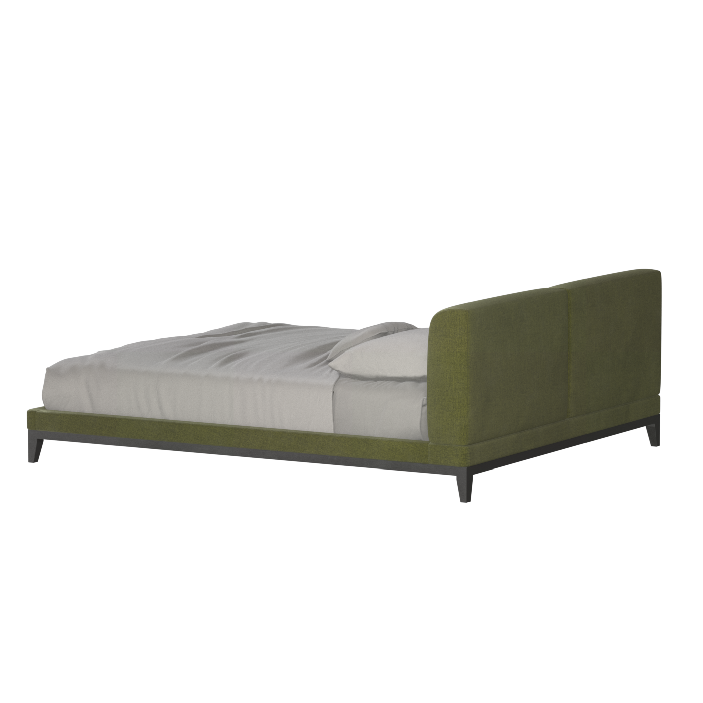 Infinity Upholstered Double Bed with Elegant Headboard