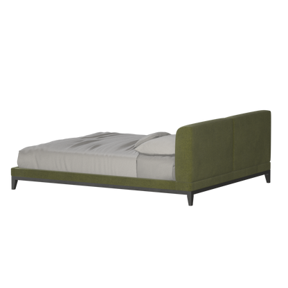 Infinity Upholstered Double Bed with Elegant Headboard