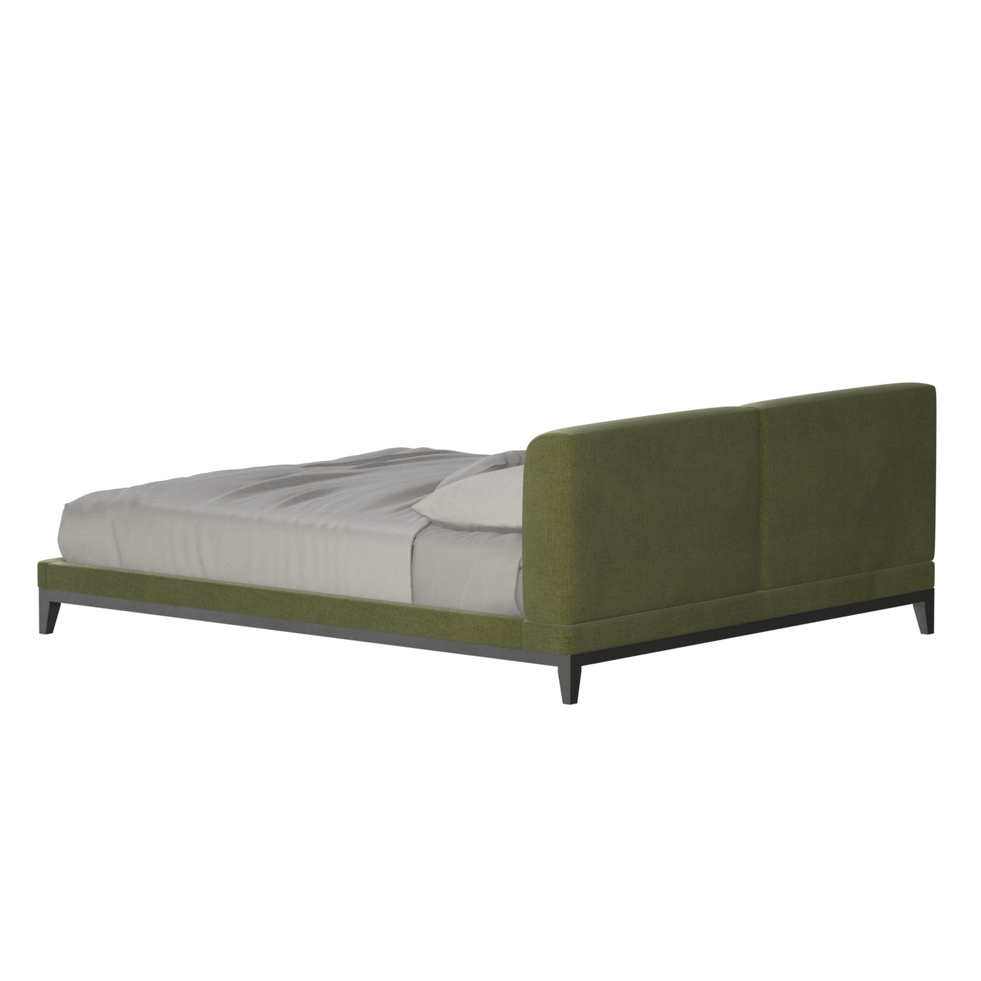 Infinity Upholstered Double Bed with Elegant Headboard