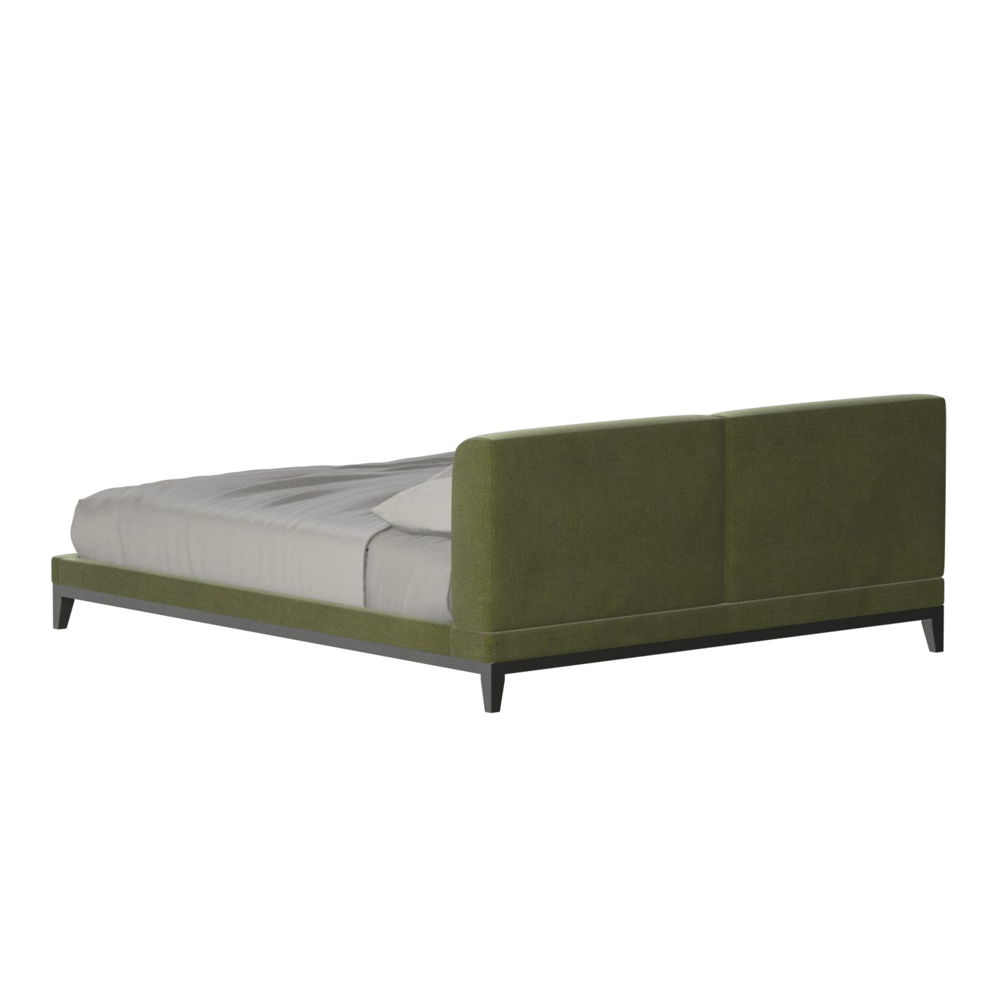 Infinity Upholstered Double Bed with Elegant Headboard