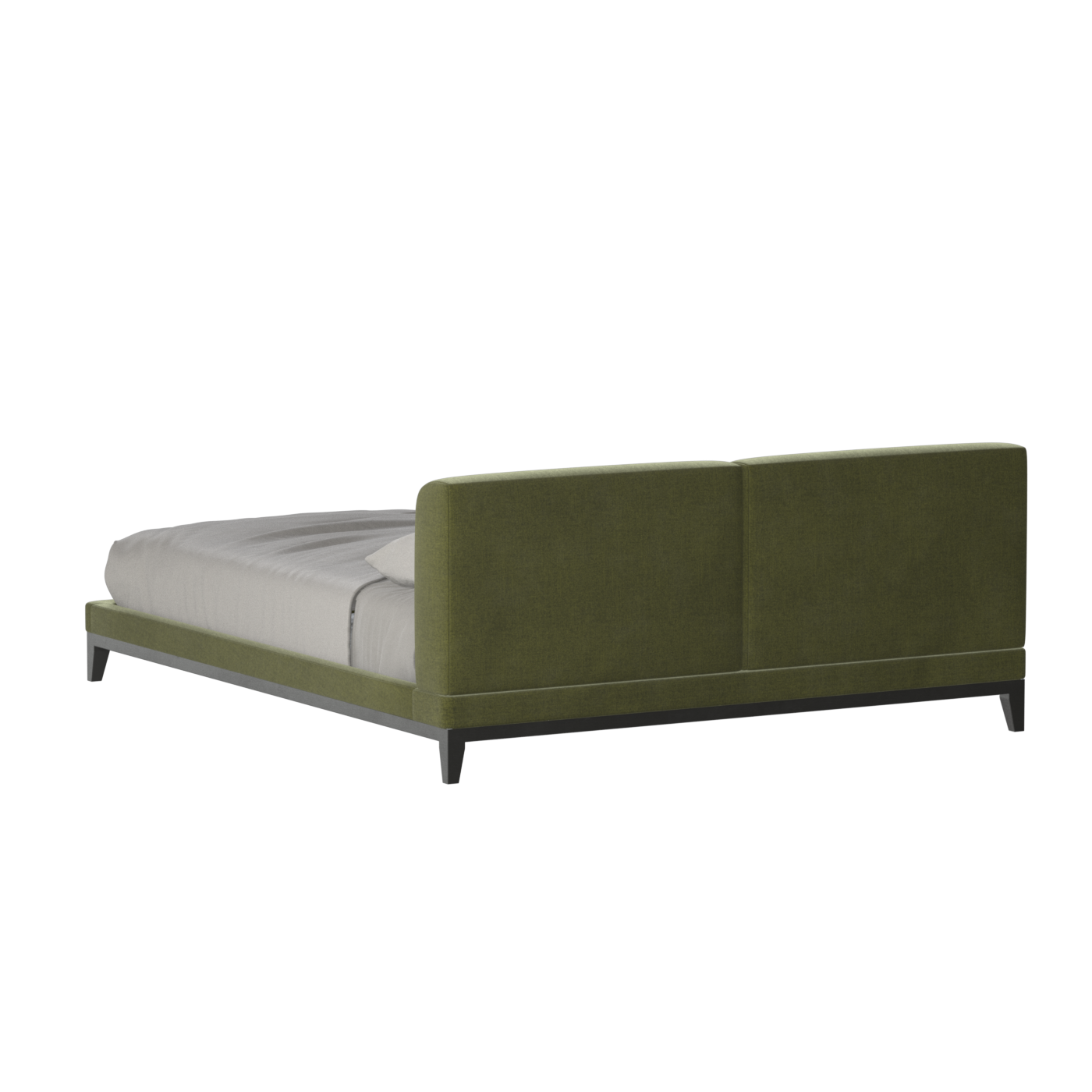 Infinity Upholstered Double Bed with Elegant Headboard