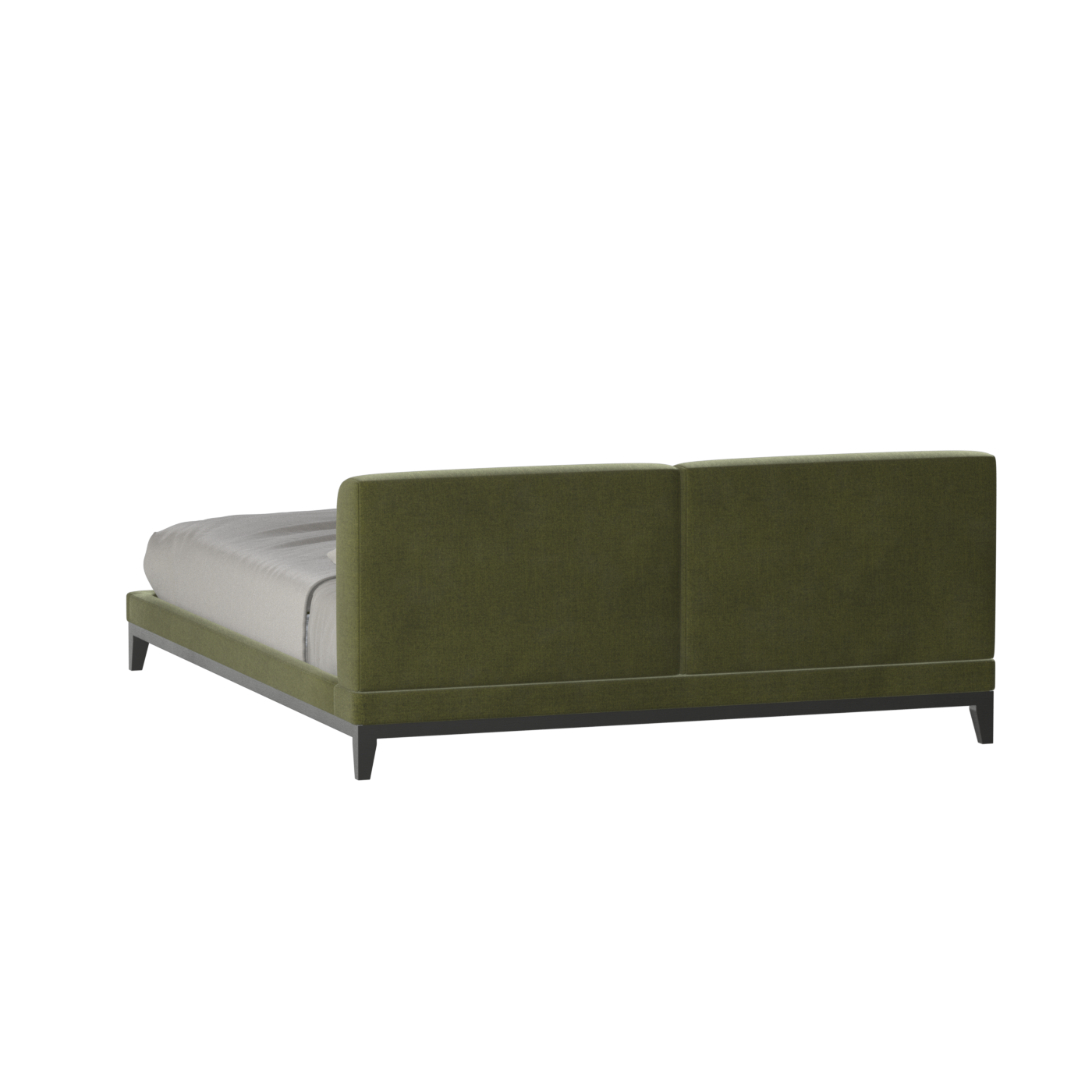 Infinity Upholstered Double Bed with Elegant Headboard