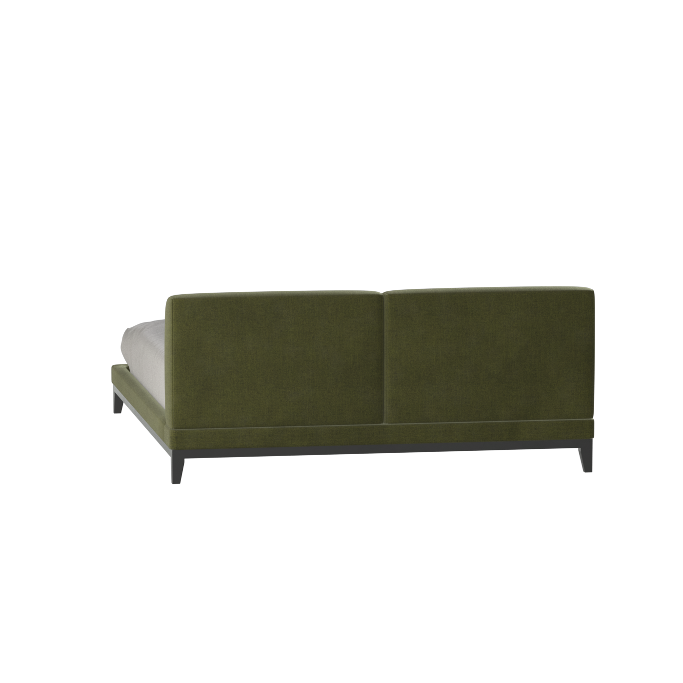 Infinity Upholstered Double Bed with Elegant Headboard