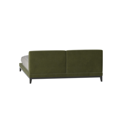 Infinity Upholstered Double Bed with Elegant Headboard