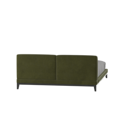 Infinity Upholstered Double Bed with Elegant Headboard