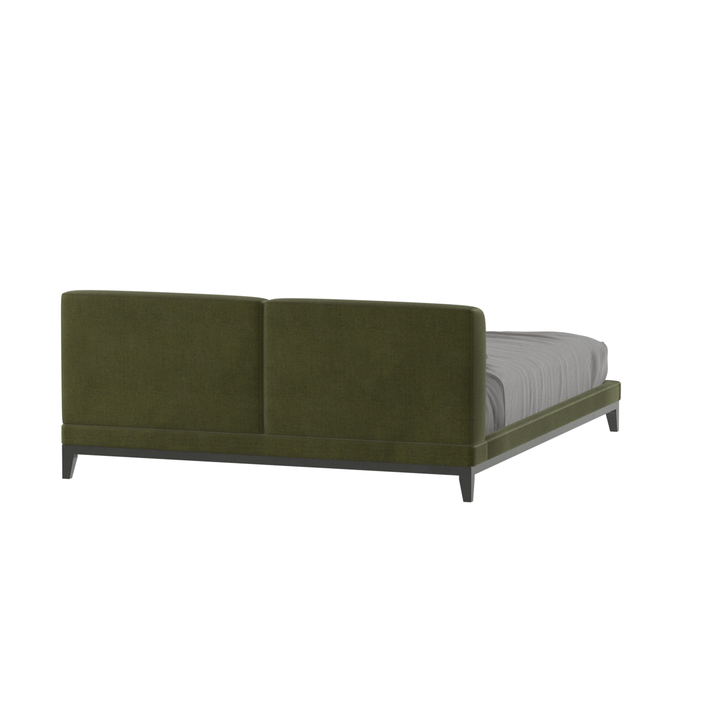 Infinity Upholstered Double Bed with Elegant Headboard