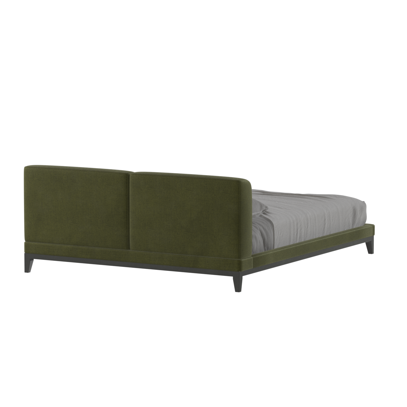 Infinity Upholstered Double Bed with Elegant Headboard