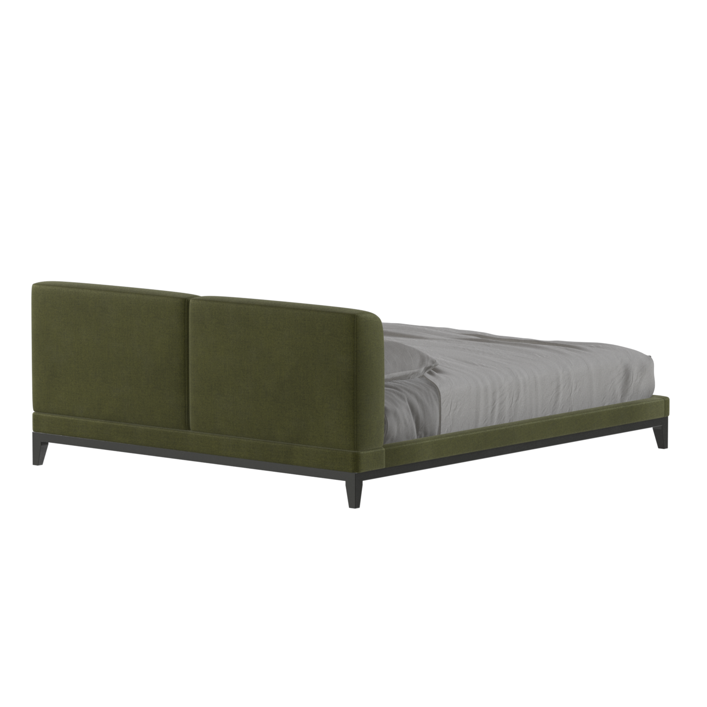 Infinity Upholstered Double Bed with Elegant Headboard