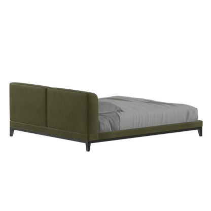 Infinity Upholstered Double Bed with Elegant Headboard