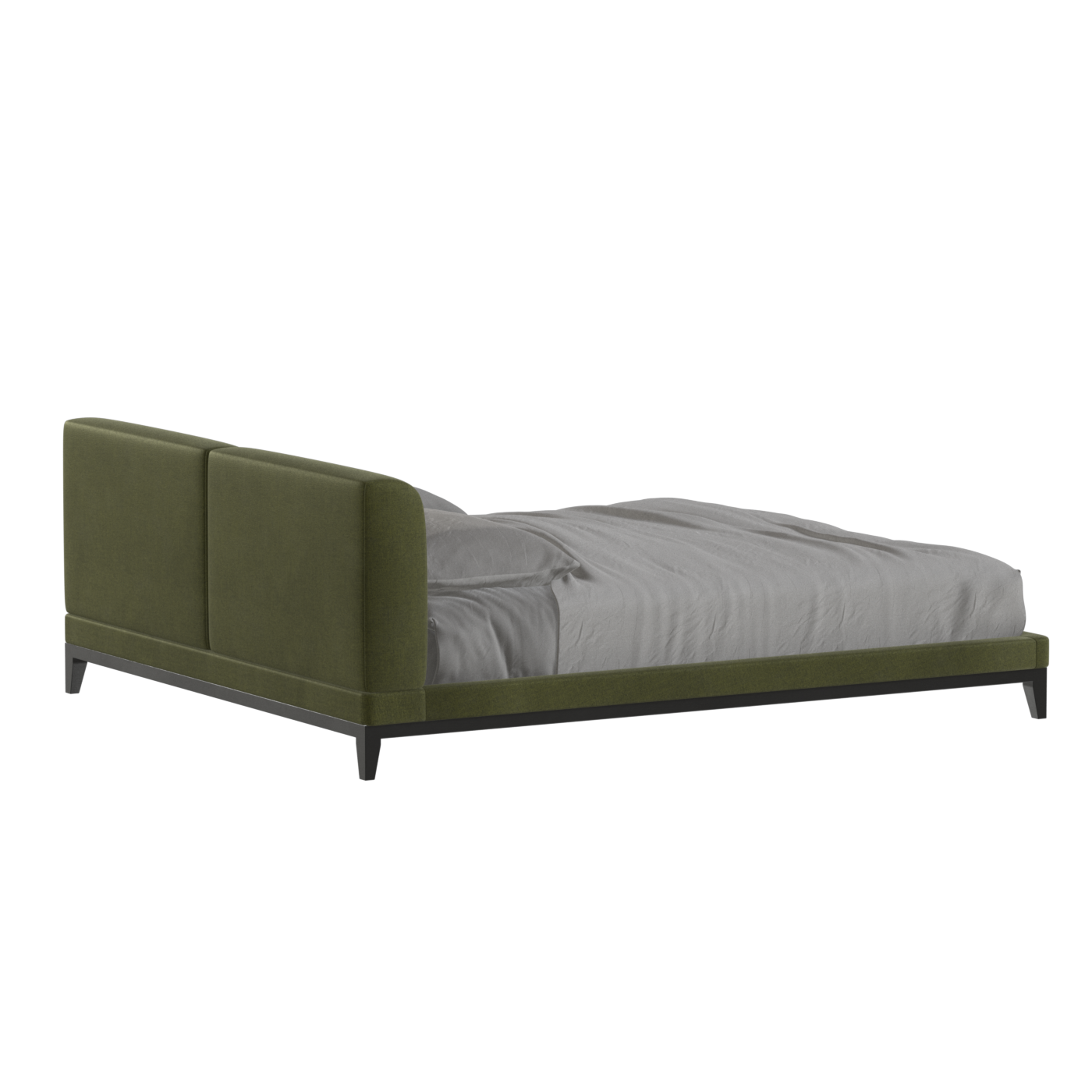 Infinity Upholstered Double Bed with Elegant Headboard