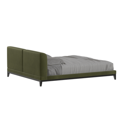Infinity Upholstered Double Bed with Elegant Headboard