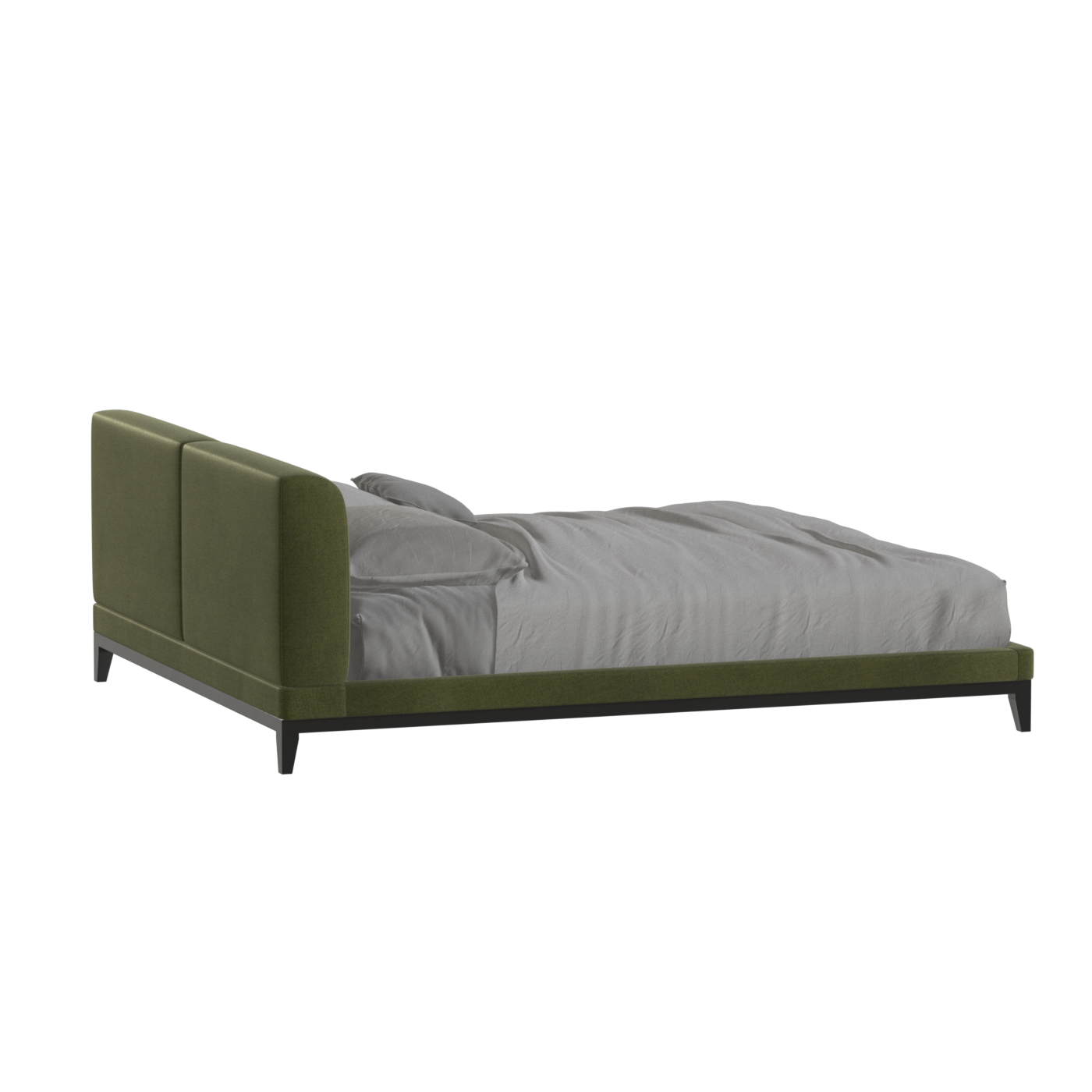 Infinity Upholstered Double Bed with Elegant Headboard