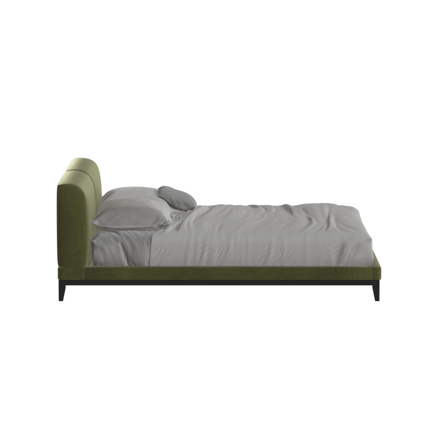 Infinity Upholstered Double Bed with Elegant Headboard