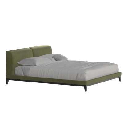 Infinity Upholstered Double Bed with Elegant Headboard