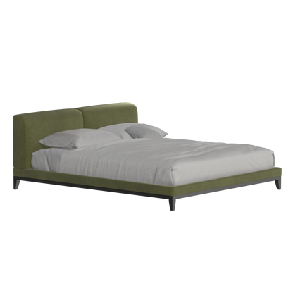Infinity Upholstered Double Bed with Elegant Headboard
